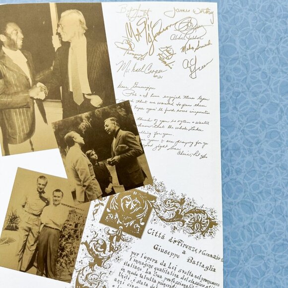 1990s Gold Book Battaglia  Ad • Foil Look • Euro Glamour Vintage Decor - Picture 7 of 10